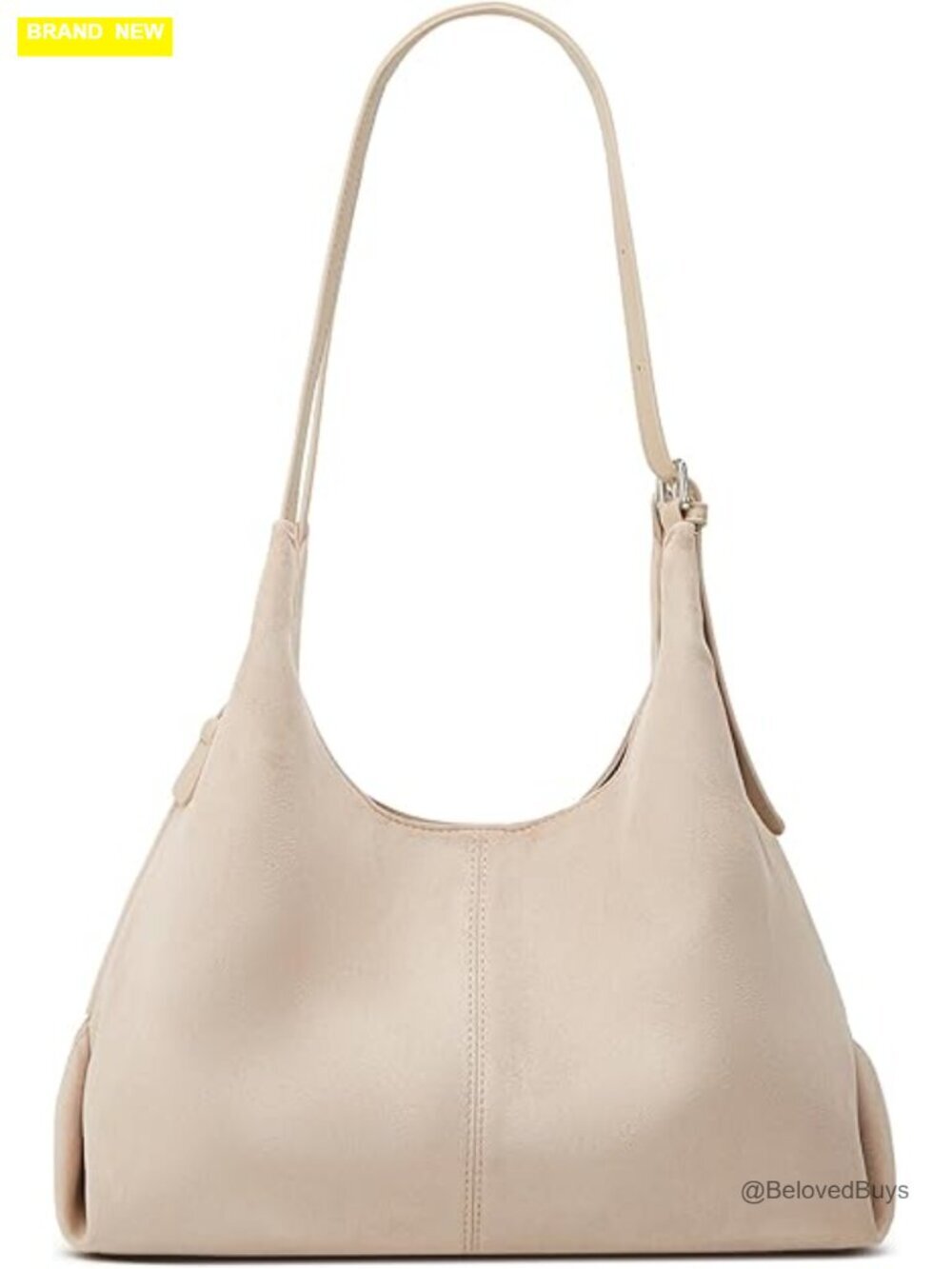 Slouchy Suede Saddle Hobo Shoulder Bag Crescent Crossbody Purse Tote